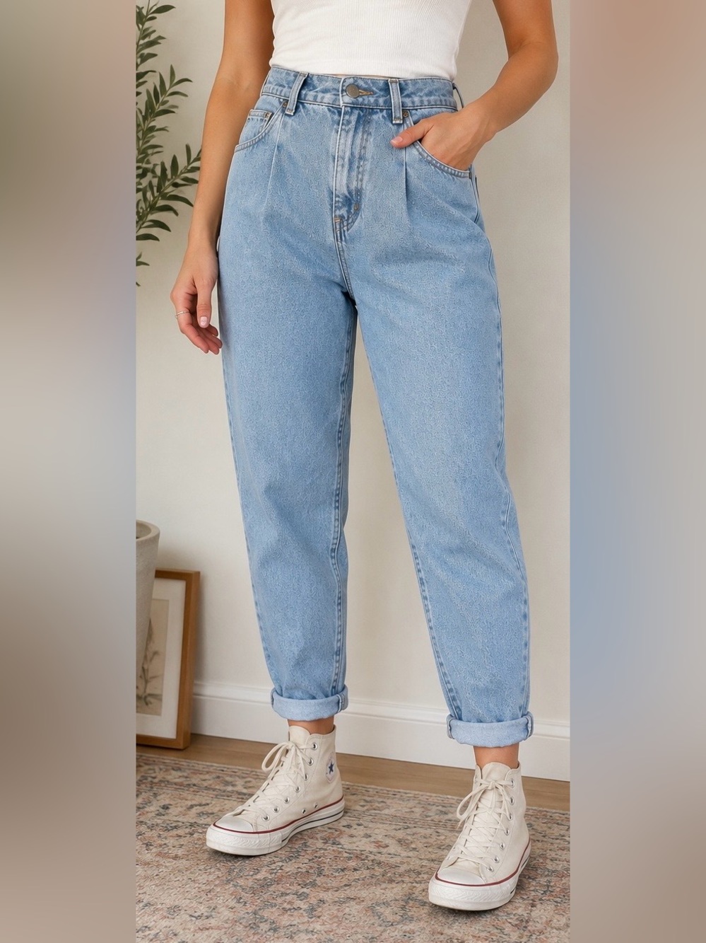 Vintage Hunt Club USA Mom Jeans High Rise Tapered 100% Cotton 12